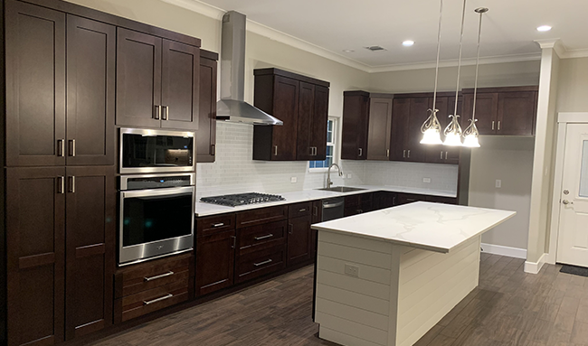 Kitchen Remodel with Dark Cabinets in Sherman TexasAC